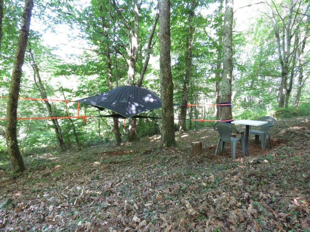 Tente Suspendue Au Coeur De La Foret Sainte-Croix-de-Volvestre Exterior foto